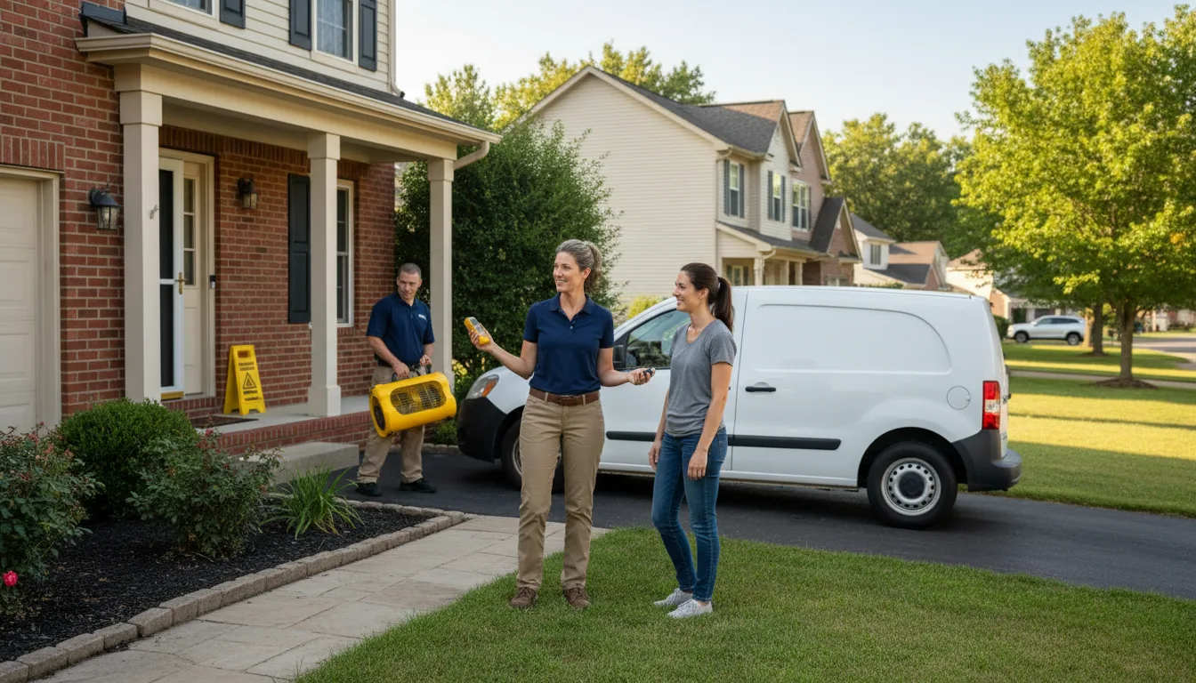 Residential water damage restoration in Independence, LA